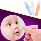 Baby Care Ear Nose Navel Cleaning Tweezers Safety Forceps Plastic Cleaner Clip