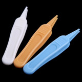 Baby Care Ear Nose Navel Cleaning Tweezers Safety Forceps Plastic Cleaner Clip