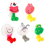 Baby Care Cute Cartoon Animal Shape Holder Sucker Suction Hooks Set Hanging Baby Toothbrush Holder Towels Etc