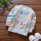 Baby Cardigan 2017 Autumn Girls Warm Sweater Cotton Coat Cartoon Velvet Cardigan