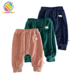 Baby Boys Winter Thicken Cashmere Warm Diaper Trousers Girls Long Pants Infants 1st Velveted Warm Legging Fills Pencil Pants