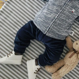 Baby Boys Winter Thicken Cashmere Warm Diaper Trousers Girls Long Pants Infants 1st Velveted Warm Legging Fills Pencil Pants