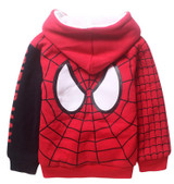 Baby Boys Spiderman Fleece Hoodies/Kids Winter Warm Cartoon Outerwear Clothing/Children Spider-man Thicken Sweatshirts Coat