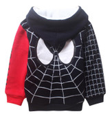 Baby Boys Spiderman Fleece Hoodies/Kids Winter Warm Cartoon Outerwear Clothing/Children Spider-man Thicken Sweatshirts Coat