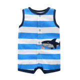 Baby Boys Rompers 2016 Summer Baby Girls Clothing Sets Sleeveless Newborn Baby Clothes Boys Animal Roupas Infant Jumpsuits