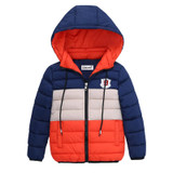 Baby Boys Jacket 2018 Winter Jacket For Boys stripe Hooded Down Jacket Kids Warm Outerwear Children Clothes Infant Boys Coat