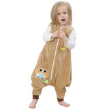 Baby Boys Girls Sleepwear Robes Autumn Children Sleeveless Rompers Flannel Animal Jumpsuits Pajamas One Piece Blanket Sleepers