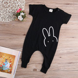 Baby Boys Girls Romper 2016 New Fashion Rabbit Short Sleeve Toddle Kids Rompers