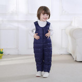 Baby Boys Girls Overalls 2017 New Autumn Winter Solid Casual High Elastic Waist Overalls Down Pants Baby Boys Girls Pants 4ov005