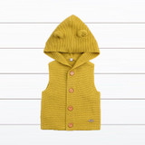 Baby Boys Girls Knitting Vest &amp; Wasticoats Fashion Kids Sweater Sute Ears Hooded Vest Outfit Infant Clothing For Baby Fashion