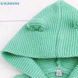 Baby Boys Girls Knitting Vest &amp; Wasticoats Fashion Kids Sweater Sute Ears Hooded Vest Outfit Infant Clothing For Baby Fashion