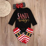 Baby Boys Girls Kids Clothes Set Infant New Bodysuits Jumpsuit Party Xmas Clothes Baby Girl Outfit Set HOT