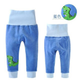 Baby Boys Girls High Waist Velvet Trousers Baby Pants Casual  Nursing BellyTrousers NewBorn Infant Clothing