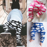 Baby Boys Girls cloud Harem Pants Toddler Kids Sweat Pants Joggers Elastic Bottoms Baby Clothing