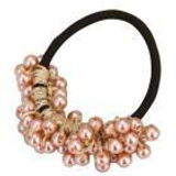 Nesest Headband Women Fashion Shiny Rhinestone Crystal Pearl Hair Band Rope Elastic hair Holder for Hair Accessories Diademas#5