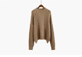 Neploe Women Sweater 2018 Autumn Winter New Twist Turtleneck Pullovers Loose Batwing Sleeve Solid Pullovers Sweaters 33654