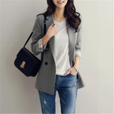 Neploe Korean Causal Woman Blazer 2017 Single Button Long Sleeves Solid Jackets Fashion Office Work Wear Slim Blazers 33167