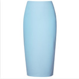 Neophil 2018 Summer Sexy Ladies Chiffon Pencil Skirts Midi High Waist Stretch Slim Casual Pink Black Office Work Wear Saia S0311