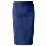Neophil 2018 Summer Gray Pink Women Suede Midi Pencil Skirts Causal High Waist Sexy Stretch Ladies Office Work Wear Saia S1009