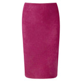 Neophil 2018 Summer Gray Pink Women Suede Midi Pencil Skirts Causal High Waist Sexy Stretch Ladies Office Work Wear Saia S1009