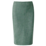 Neophil 2018 Summer Gray Pink Women Suede Midi Pencil Skirts Causal High Waist Sexy Stretch Ladies Office Work Wear Saia S1009