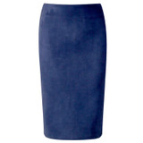Neophil 2018 Summer Gray Pink Women Suede Midi Pencil Skirts Causal High Waist Sexy Stretch Ladies Office Work Wear Saia S1009
