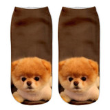 Neon Socks 3D Printing Female Socks Women Low Cut Ankle Socks Calcetines Mujer Casual Hosiery Printed Sock