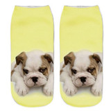 Neon Socks 3D Printing Female Socks Women Low Cut Ankle Socks Calcetines Mujer Casual Hosiery Printed Sock