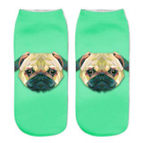 Neon Socks 3D Printing Female Socks Women Low Cut Ankle Socks Calcetines Mujer Casual Hosiery Printed Sock