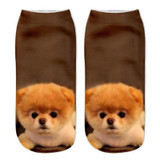 Neon Socks 3D Printing Female Socks Women Low Cut Ankle Socks Calcetines Mujer Casual Hosiery Printed Sock