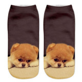 Neon Socks 3D Printing Female Socks Women Low Cut Ankle Socks Calcetines Mujer Casual Hosiery Printed Sock