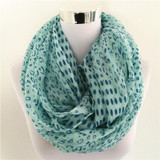 Neon Color Leopard Print Infinity Scarf Snood Women's big size Leopard scarf women loop scarf hot sale long scarves