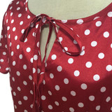 Nemidor Hot Sales Women Casual Plus Size 7XL 8XL 9XL Midi Swing Dress Dot Short Sleeve O-neck Retro A-line Dress
