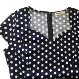 Nemidor Casual Dot Short Sleeve Elegant Party Patchwork A-line Summer Dress V-neck Plus Size 7XL 8XL 1950S Retro Swing Dress