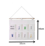 Multi functional 8 - 12 pockets hanging storage bag door behind wall mounted home sundries closet organizer bags.