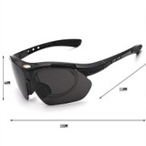 Multi Function  Colorful Myopia Can BeBrought Safety Explosion-proof 0089 Sunglasses Five Pair Of Lenses Occhiali UV400