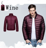 Multi Colors Winter Parka Man Ultralight Down Jacket Feather Men 90 Duck Down Outdoors Stand Collar Lightweight With Carry Bag
