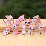 Multi Color Micro Cute Kitty Mini Chis Chi Sweet Home Figures Dolls Cat Kitten Emoji Decoration Model Toys Action Figure doll