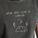 SIMWOOD Short Sleeve T Shirts Men 2017 New Spring Summer 100% Pure Cotton Vintage Cartoon Tees O neck TD1137