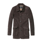 SIMWOOD New Winter length Coats Men Fashion Mix Wool blends Jaket Warm Brand Clothing DY1519