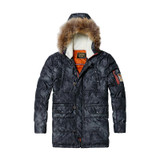 SIMWOOD New Winter Fashion Coats Vintage Warm Thicken Parkas Warm Slim Fit Brand Clothing MF612