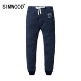 Simwood Men 2017 Brand Autumn  Sweatpants Male Cotton Harem Pants Pocket Casual Mens Solid Trousers For Men