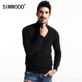 SIMWOOD Brand new autumn winter Turtleneck sweater men casual pullovers fashion knitwear MY2033
