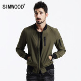 SIMWOOD brand clothing 2017 NEW Autumn Winter Windbreaker Men Coat bomber jacket cotton coats men WJ1648
