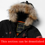 SIMWOOD Brand 2017 new winter coats epaulet men badge pattern parkas fashion streetwear warm clothing MF9503