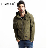 SIMWOOD brand 2017 new  Spring  cotton jacket men fashion  causal coats zipper  WJ1650