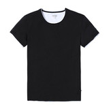 SIMWOOD 2017 T Shirts Men New Summer Spring O neck Curl Hem Short Sleeve 100% Pure Cotton TD017003