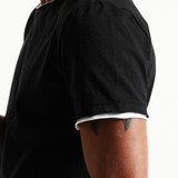 SIMWOOD 2017 T Shirts Men New Summer Spring O neck Curl Hem Short Sleeve 100% Pure Cotton TD017003