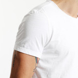 SIMWOOD 2017 Summer New T Shirt Men Slim Fit Cotton Curl Hem O neck Short Sleeve Brand Clothing TD017030