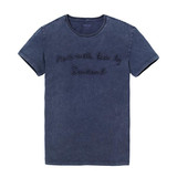 SIMWOOD 2017 Summer New T Shirt Men 100% Pure Cotton Vintage Letter embroidered Slim Fit Tops Brand Clothing TD1152
